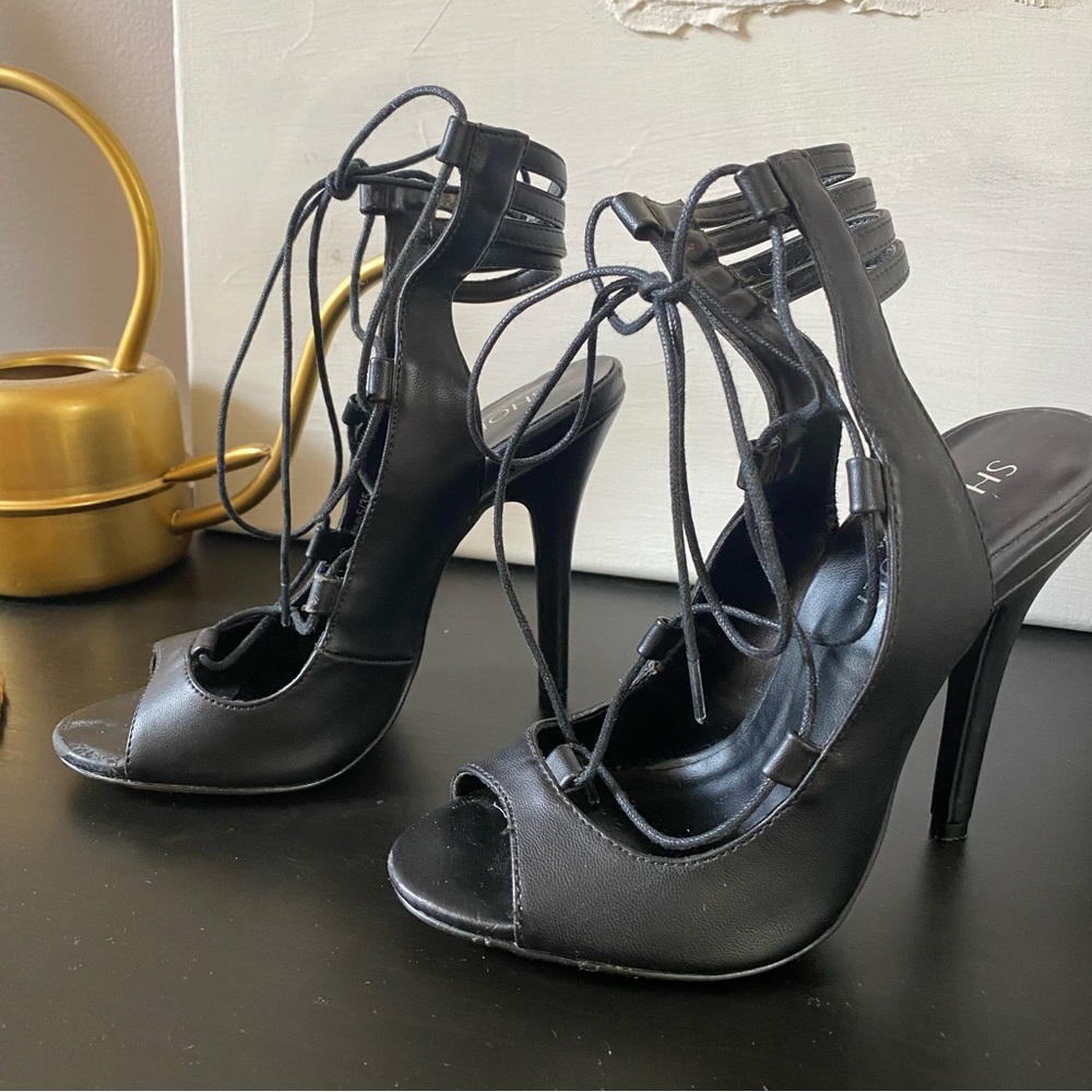 Shoe Cult by nasty gal lace up heels